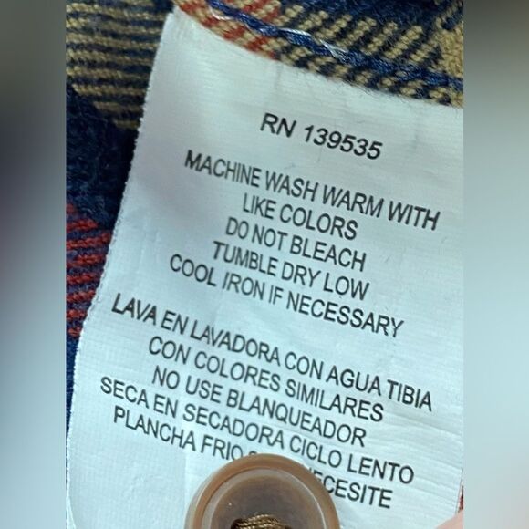 Men's Grayers Heritage Flannel Cotton Plaid Button Up Shirt Size Small - Picture 7 of 7